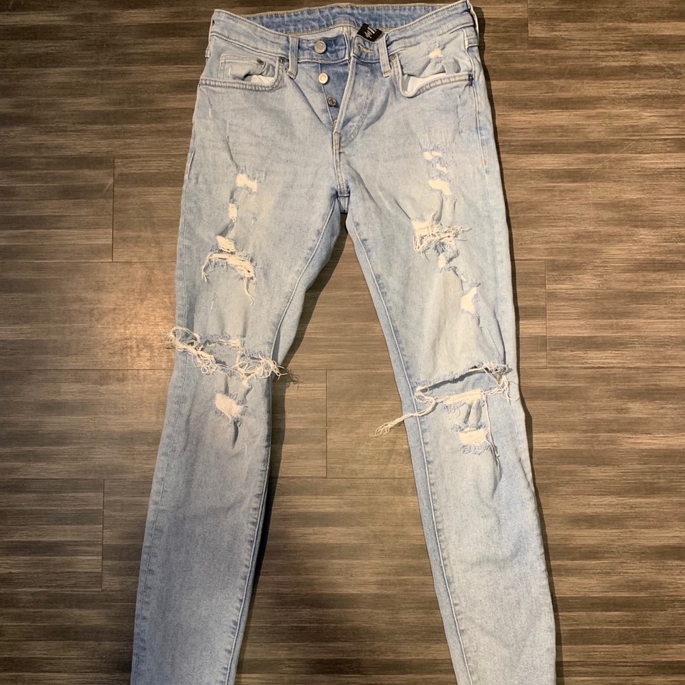 H&M Distressed Skinny Jeans